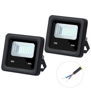 DC 12V LED Flood Light 10W 6500K Daylight Warm White Outdoor Security Floodlight Lamp, IP65 Outside Waterproof