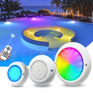 Factory Price 12V RGB Swim LED Pool Lamp 35W Abs Resin Filled Ip68 Waterproof Surface Mounted Underwater Pool Light