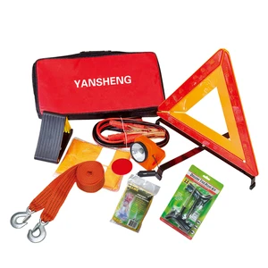 Various Wholesale Safety Assistance Bag Car Emergency Tool Kit With Warning Triangle