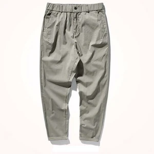 Custom Light Weight Quick-dry Loose Fit Small Bottom Summer Outdoor Casual Leisure Pants for Men