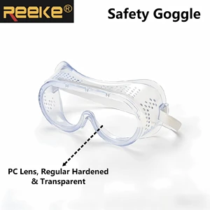 REEKE Customizable Full-Frame Uncoated PC Safety Goggles China Made Personal Protective Eyewear for Eye Safety