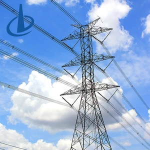 Electrical Steel 33KV 132KV 220KV Hot Dipped Lattice Power Substation Tower Electric Angel Steel Tower Transmission Line Tower