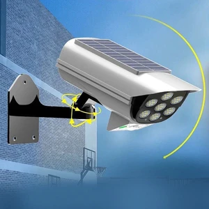 New Solar Security LED Flood Light Outdoor Simulation Motion Sensor Wall Lamp Solar Surveillance Cameras Lights /