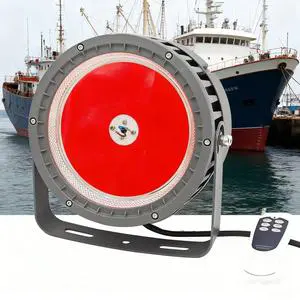 Hot Sale 800W COB LED Fishing Lamp Marine Lights Attract Squid Tuna Top Glow Red Cyan Green LED Fishing Lights for Boat