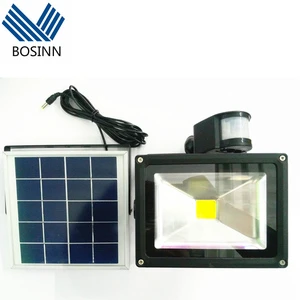 Solar Security Lamp with 5 Meters Cable Wire High Spotlight Motion Sensor Shanty Outdoor Lighting Ip65 Led Flood Lights