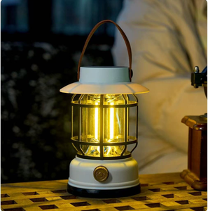 Camping Lantern Battery-Powered Outdoor Light Plastic Hiking Lamp Hiking Camping Light Long-lasting LED Camping
