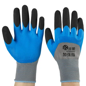 Industrial 12 Pairs ND818 Safety Gloves Labor Protection Gloves Wear-Resistant Non-Slip Thickened Foam Construction