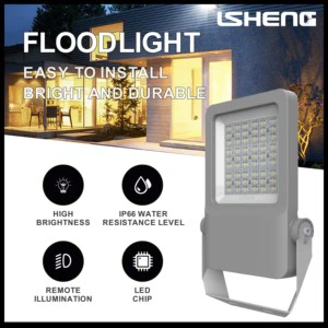 High Lumen Waterproof IP66 Industrial LED Security Light Motion Sensor Dimmable Warehouse Adjustable Rechargeable 5-Year Lights