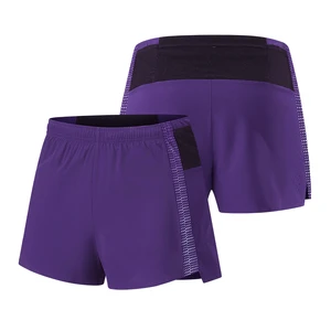 Quick Dry Breathable Running Shorts With Split Hem Compression Lined Training Sport Shorts Custom Logo