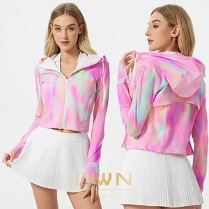 Cool Hooded Outdoor High Magnification Sunscreen Skin Jacket Short Quick Drying Breathable UV Resistant Jacket for Women