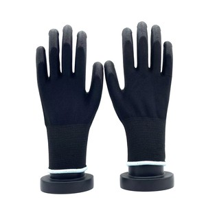 High Quality Wear-Resistant Lightweight Polyester PU Coated Safety Gloves for Daily Protection