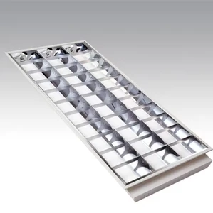 30*120CM 60*120CM Grille Light Embedded Louver Troffer Fixture Office Fluorescent Light T8 LED Grille Light Fixture
