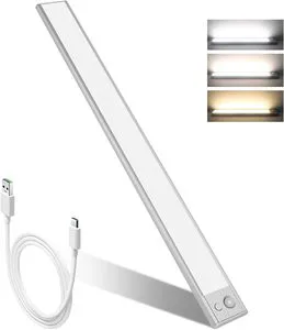140LED Motion Sensor Cabinet Light Bar-Dimmable 3-Year Warranty Wireless Rechargeable Plug-in Sensor 2-Pack