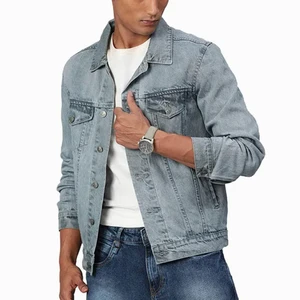 New Arrival Stylish Denim Jacket For Man Made With High Quality Material Available In Reasonable Prices Custom Logo