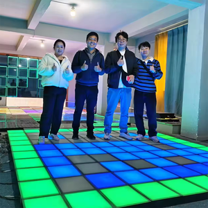 Professional Commercial Good Quality Interactive Led Dance Floor with Removable Detachable Top Mobile Plexiglass and Carpet
