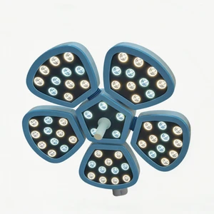 Hot Sale Electric 5 Petal Ceiling-Mounted for LED Metal Surgical Shadowless Lamp 160000lux Illumination High CRI 92 CE ISO
