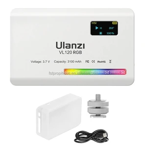 Ulanzi VL120 RGB LED Video Light Camera Light Full Color Rechargeable 3100mAh Dimmable 2500-9000K Panel Light Photo Studio Lamp