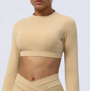 Custom Logo Yoga Trendy Contrast Letter Tape Crisscross Back Women Activewear Intimates Sports Bra yoga sets for women