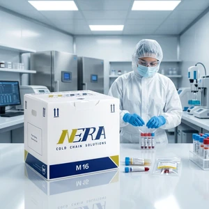 NERA M Series Reusable Medical Shipping Container Cold Chain Parcel With Optional Real-time Temperature Monitoring For Logistics