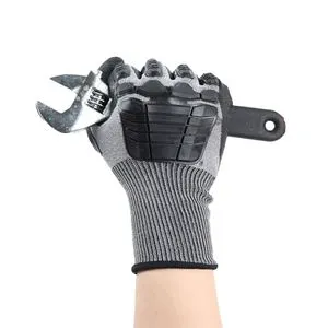 High Performance Sandy Nitrile Palm Rescue & Emergency TPE Injection Molded Cut & Impact Protection