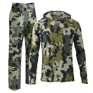 Breathable UPF 50 Hunting Suit Hoodie & Trouser Set Lightweight UV Protection Outdoor Hunting Wear Low MOQ