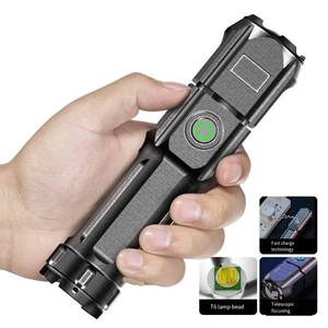 2025 Design Mini LED Flashlight Rechargeable Aluminum Alloy 3.7V USB Chinese Manufactured Tactical Style AA Bright ABS