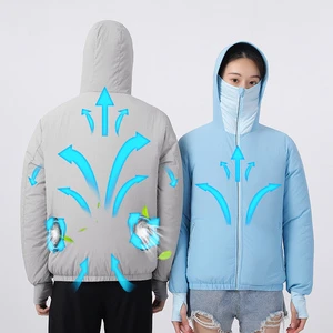 Smart Cooling Powerful Clothing Conditioned Lightweight Portable Outdoor Sports Work Daily Wear Air Conditioner Fan Jacket