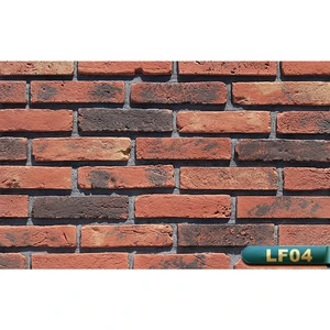 BERICH LF04 Faux Red Brick Wall Facade Antique Brick Veneer For Sale