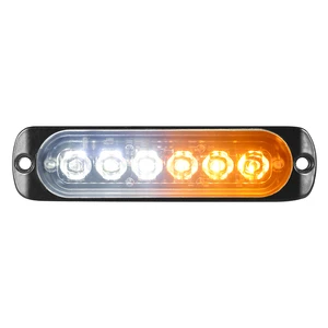 Factory Direct 6 LED IP67 Waterproof Flashing Warning Light 10-30V Emergency Lamp 4inch -40 to +60C for Engineering Vehicles