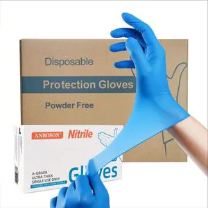 6 Mil Household Gloves Nitrile Powder Free Safe Equipment Disposable Products for Protective Examination