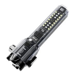 USB Rechargeable High Lumen Flashlights Emergency Flashlight High Power Torch Light White Laser Long Distance Camping Hiking