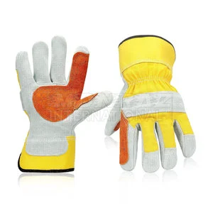 Hand Protection Plus Size Leather Safety Gloves Breathable Anti-Slip Durable OEM/ODM Hot Sale New Arrival Low MOQ