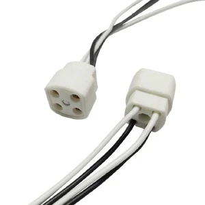 Ultraviolet UV Lamp Ceramics G10Q Lamp Holder 4 Pin Lamp Socket