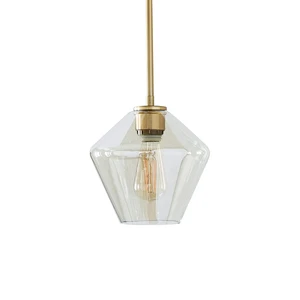 Modern Simple Restaurant Glass Chandelier Bedside Lamp Kitchen bar Lamp Bedroom Lighting Creative Glass Luxury Nordic Lamps