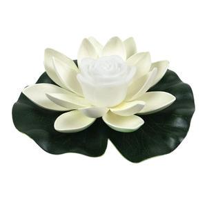 Lotus Flower LED Accent Light Solar Power Energy Floating for Pool