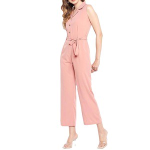 Modern Trendy Customizable Women's Denim Jumpsuit-Eco-Friendly Quick Dry Summer Streetwear Custom Colors & Sizes