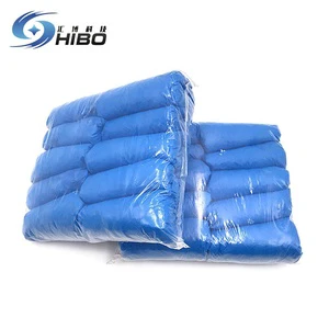 Shoe Covers Wholesale Waterproof Safety Rain CPE Blue Disposable
