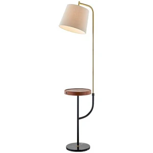 Home Living Room Bedside Floor Standing Lamp With Usb Charging Port and Wireless Charging Function Floor Lamp