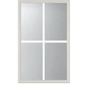 Grills Glass 4-Lite Half-Lite Aluminum Frame Kit For Hotel Decoration High Light Transmittance Eco-Friendly 5-Year Warranty