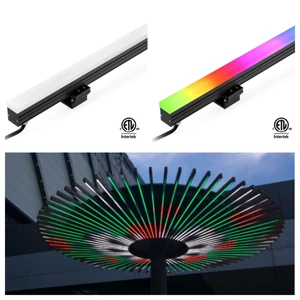 DC24V 12W 14W Building Decoration Facade Linear Strip Outdoor Lighting RGB DMX LED Linear Video