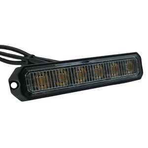 New OEM Manufacturer Multi-Function Warning Grille Light DC12-24V IP67 Waterproof 6LED CE Certified Portable Grille Lamp for