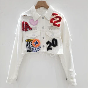 2025 Hot Women's Casual Cute Stylish Denim Jeans Crop Top Coats Jacket