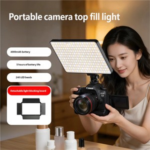 Fill Light Studio Lights for Videography 5H Battery Life 2500-8500K Two-Color Temp Adjustment Live Streaming Camera Accessories