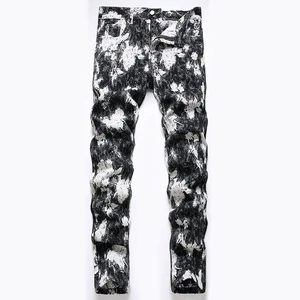 Wholesale Custom Men's Denim Pants - Retro Wide-leg Loose Straight Wash Trendy Brand Rugged and Stylish Slim-fit Men's Pants