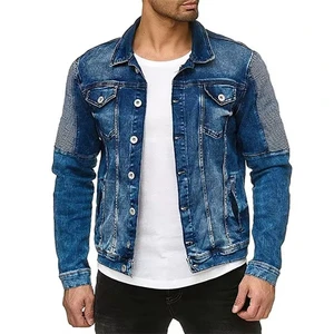 High Quality Denim Jacket Men Fashion Cotton Jean Jacket Manufacturer Vintage Washed Denim Jacket Custom Design Streetwear Jeans