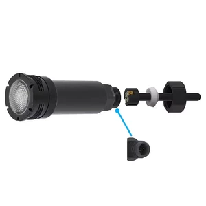 Underwater Pool Light, Ultra-thin Slotless LED Pool Light for 1.5-inch PVC Pipe Installation