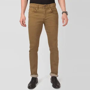 Latest Design Men's Jeans Pants with Custom Logo Printing Wholesale Price Straight Style and Mid Waist-Denim Jeans for Men