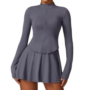 2024 Outdoor UV Long Sleeve Sunwear Jacket Quick Dry Ice Silk Cool Feeling Running Yoga Sports Suit