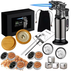 2025 New Jet Flame Windproof Cigar Lighter Butane Gas Blow Torch Lighter For Kitchen BBQ
