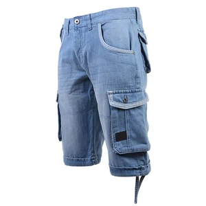 New Style Street Wear Denim Shorts for Men Top Quality and Wholesale Price Slim Fit Multi Pockets Denim Shorts For Men